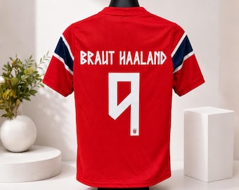 Haaland Norway #9 Soccer Jersey | Norway National Team Football Shirt Kdis Youth Sizes