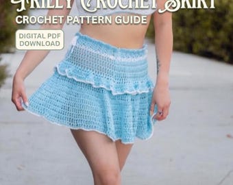 Frilly Crochet Skirt Pattern: Layered Ruffle Design (Digital PDF Download)