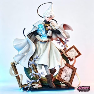 Qifrey Witch Hat Atelier Figurine | Hand Painted Anime Statue | Resin Figure | 3D Printed Gift
