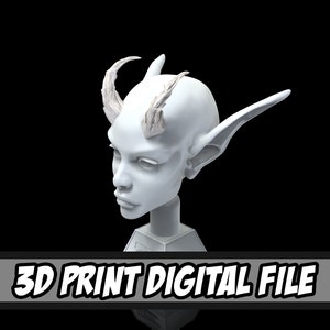 Horn Style 18 - 3D Model Print File for Costume and Cosplay Accessories