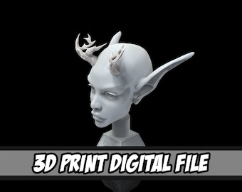 Horn Style 12 - 3D Model Print File for Costume and Cosplay Accessories