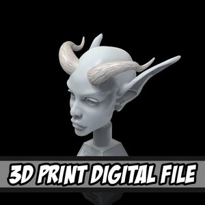 Horn Style 34 - 3D Model Print File for Costume and Cosplay Accessories