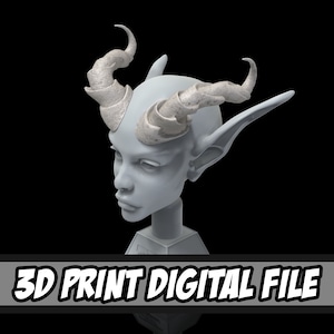 Horn Style 22 - 3D Model Print File for Costume and Cosplay Accessories