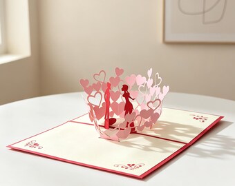 Handmade Pop-Up Valentines Card