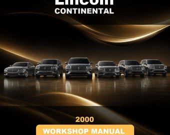 2000 lincoln continental workshop service repair manual
