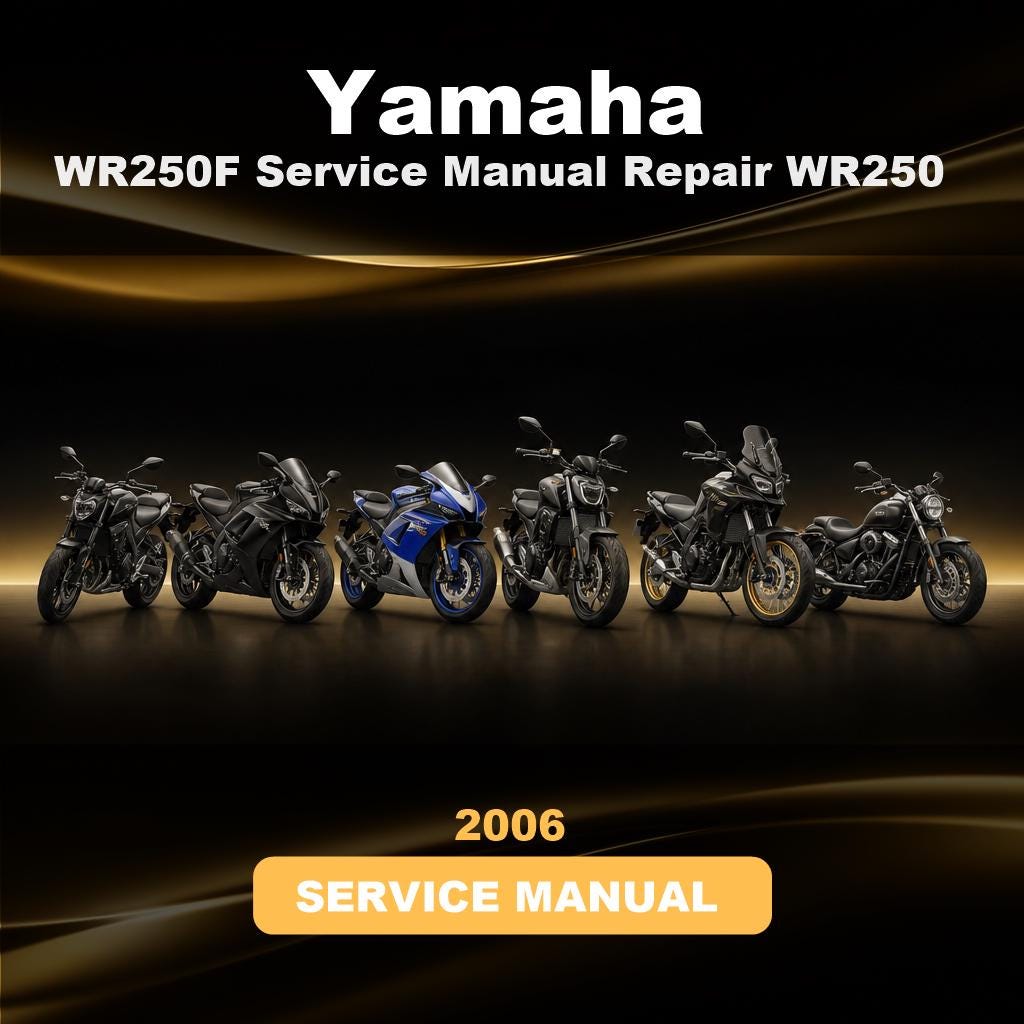 Wr250f Manual - Etsy