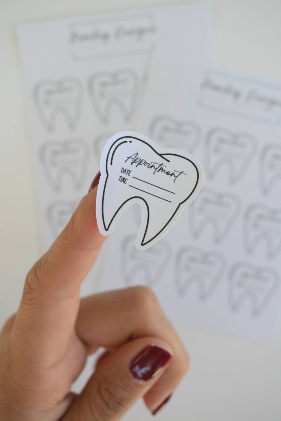 Dentist Appointment Planner Sticker Sheet, Life Planning Stickers ...