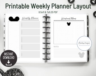 7x9 Weekly Planner | Etsy