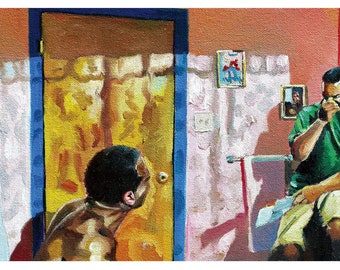 Friday movie Bathroom scene 8x16 inch Art Prints