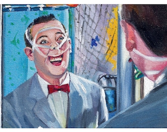 Pee Wee's Big Adventure Bathroom 8x16 Art Prints