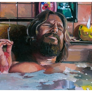 The Big Lebowki Bathtub 4/20 Friendly Art Prints