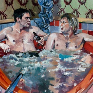 Dumb and Dumber Heart Shaped Bathtub Art Prints