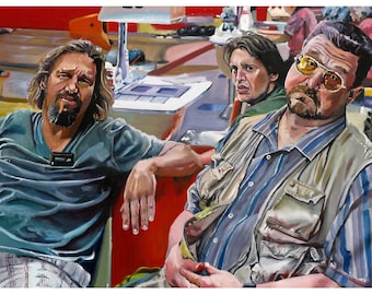 Big Lebowski Bowling Alley Art Prints -Great Gift Idea for The Dude in your crew