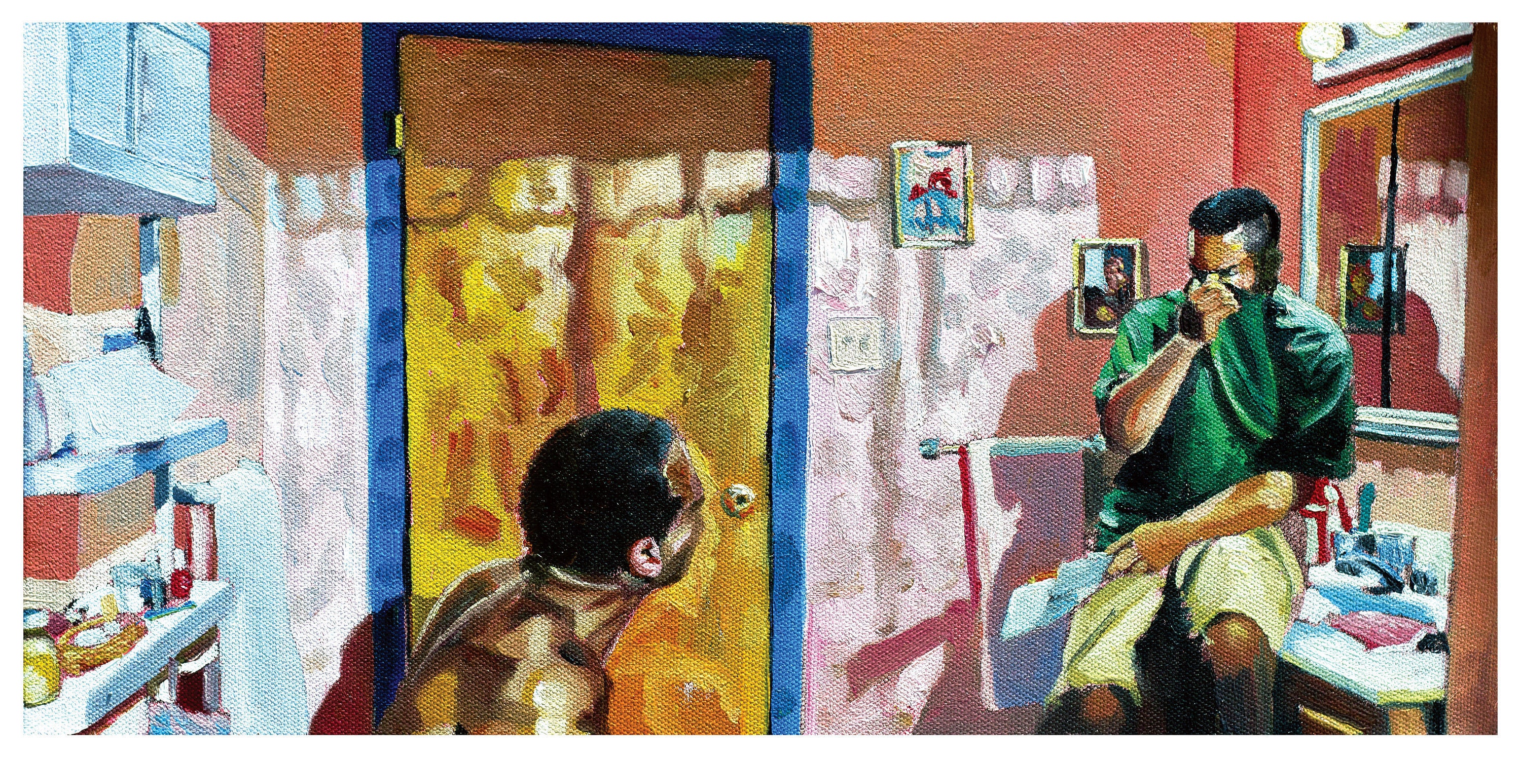 Friday Bathroom Scene Wall Art - Etsy