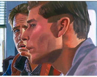 Pintura al óleo original de Regreso al Futuro