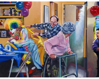 Fire! George Costanza from Seinfeld Art Prints