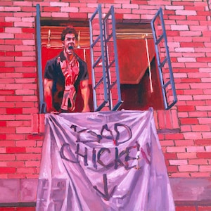 Bad Chicken Mess You Up Fine Art Print