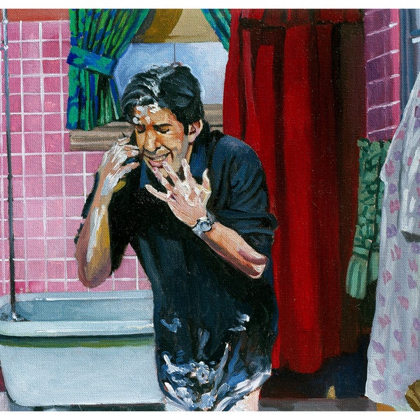 The Lotion and the Powder: Ross Gellar from Friends Tv Show Art Prints