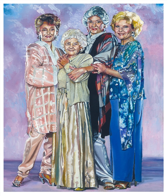 Original Thank You For Being a Friend Golden Girls Art Print Poster Rose Nylund