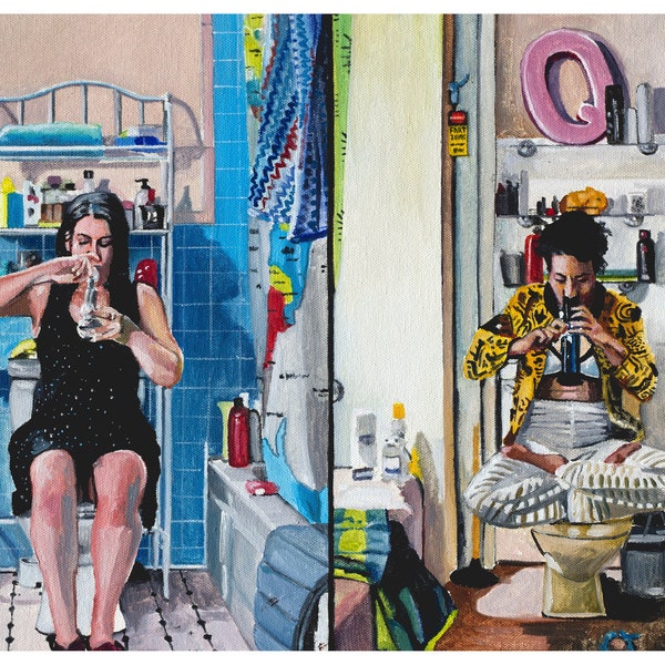 Broad City: Abbi and Ilana 12x16 prints from the original oil painting