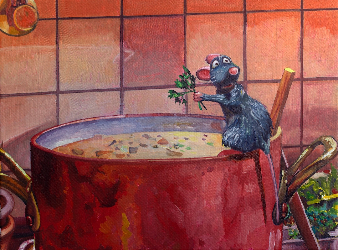 Painted Ratatouille Art Print | 3x4 inches