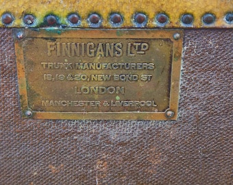 Rare Antique 1900's Finnigans Ltd High-End Wardrobe Trunk