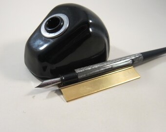 Vintage Esterbrook Desk Set: Restored Fountain Pen, Fine Nib