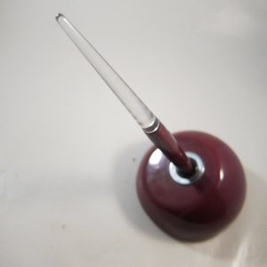 Restored Esterbrook DeLuxe Fountain Pen Red with DS-116 base Vintage 1950s