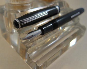 Restored Vintage Esterbrook SJ Fountain Pen - 1950s Black with NOS Nib