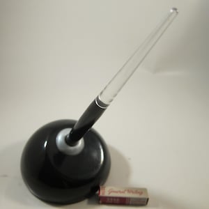 Restored Esterbrook Fountain Pen Desk Set Black w/ NOS 2556 Firm Fine Nib Vintage 1940&#39;s