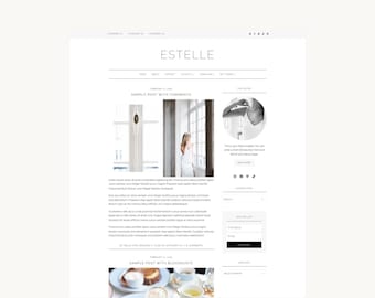 Chic Feminine WordPress Theme | Website Template | Blog | Estelle (Simple) | Kadence