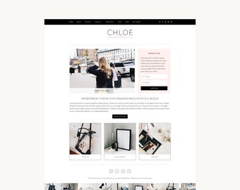 Chic Feminine WordPress Theme | Website Template | Blog | Portfolio | Shop | Landing Page | Link in Bio | Chloe (Premium) | Kadence