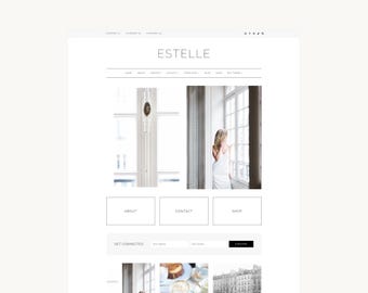 Chic Feminine WordPress Theme | Website Template | Blog | Portfolio | Shop | Landing Page | Link in Bio | Estelle (Premium) | Kadence
