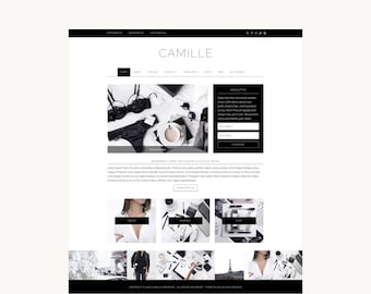 Chic Feminine WordPress Theme | Website Template | Blog | Portfolio | Shop | Landing Page | Link in Bio | Camille (Premium) | Kadence