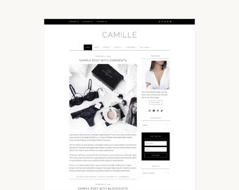 Chic Feminine WordPress Theme | Website Template | Blog | Camille (Simple) | Kadence