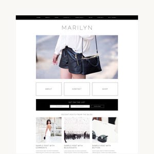 Elegancki, kobiecy motyw WordPress | Szablon strony internetowej | Blog | Portfolio | Sklep | E-commerce | Strona docelowa | Marilyn | Kadence