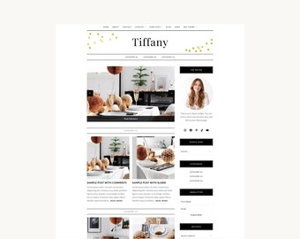 Chic Feminine WordPress Theme | Website Template | Blog | Portfolio | Shop | Landing Page | Link in Bio | Tiffany (Premium) | Kadence
