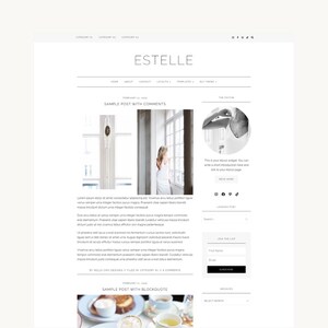 Chic Feminine WordPress Theme | Website Template | Blog | Estelle (Simple) | Kadence
