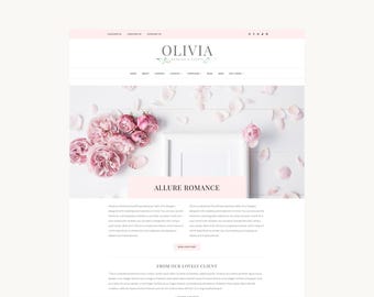 Chic Feminine WordPress Theme | Website Template | Blog | Portfolio | Shop | Landing Page | Link in Bio | Olivia (Premium) | Kadence