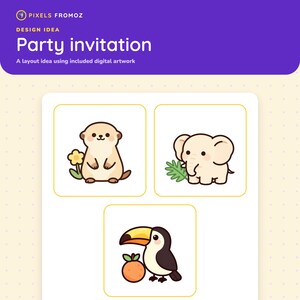 Jungle Animal Clip Art PNG, 20 Tropical Safari Friends (Digital Download) image 6