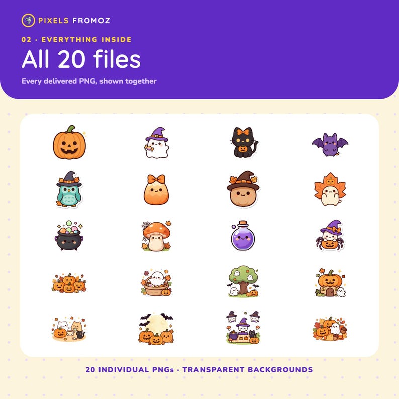 Spooky Halloween Clip Art — 20 Transparent PNGs image 9