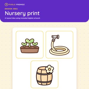 Iconos PNG para planificador de jardines, 20 símbolos de jardinería para diarios (descarga digital) imagen 5