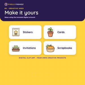 Iconos PNG para planificador de jardines, 20 símbolos de jardinería para diarios (descarga digital) imagen 3