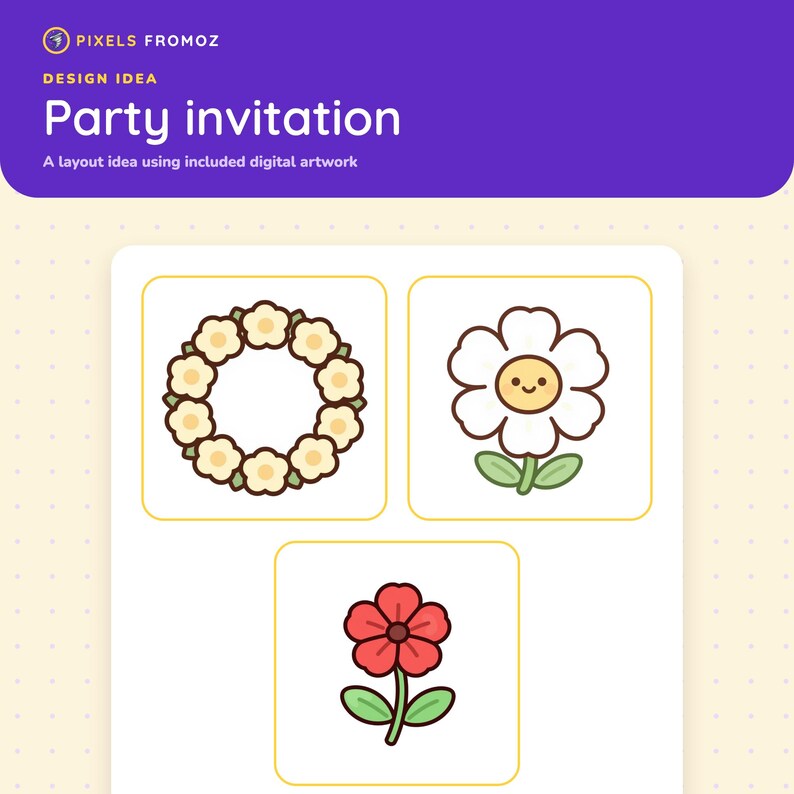 Wildflower Garden Clip Art PNG, 20 Botanical Elements, Digital Download image 6