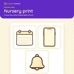 20 Functional Planner Icons, Productivity Symbols (Digital Download) image 5