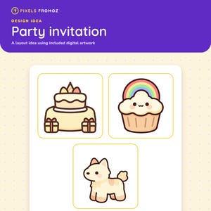 Rainbow Birthday Party Clip Art PNG, 20 Cheerful Celebration Designs image 6
