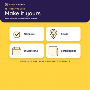 20 Functional Planner Icons, Productivity Symbols (Digital Download) image 3
