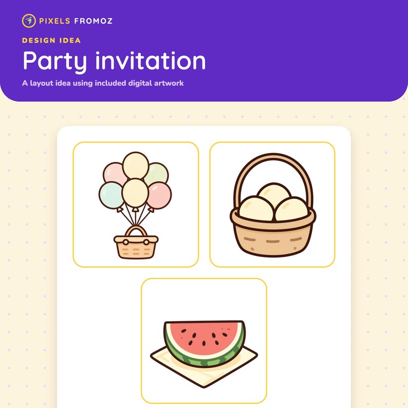 Picnic Party Clip Art PNG, Outdoor Celebration Designs (Digital Download) image 6