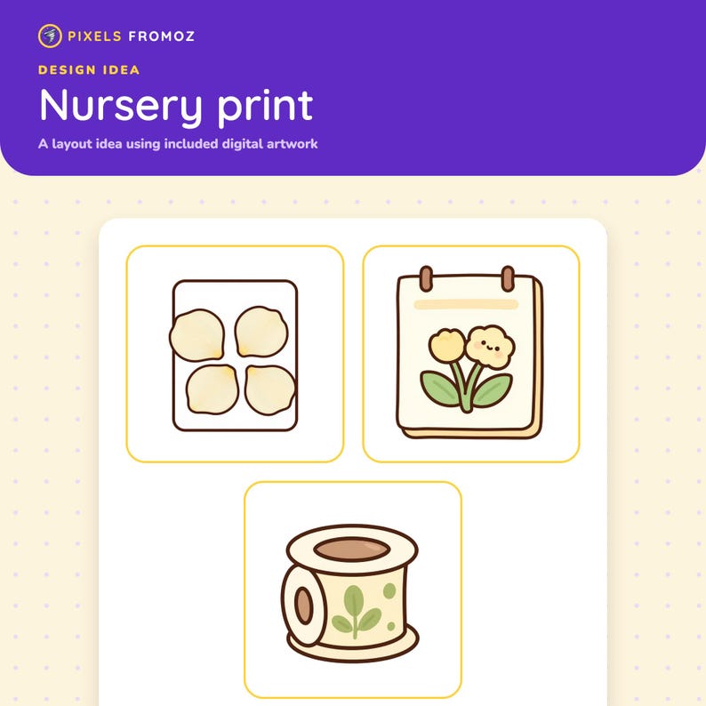 Pressed Flower Journal Elements PNG, 20 Botanical Scrapbook Designs image 5