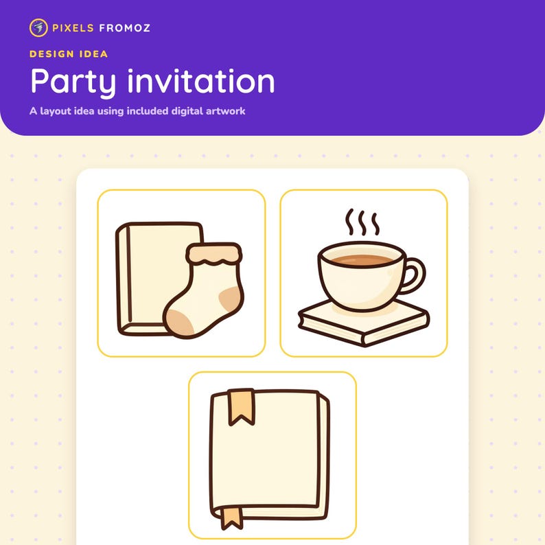 Book Lover Reading Sticker Clip Art PNG, 20 Cozy Reading Designs image 6